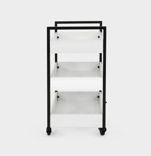 Polička na kosmetiku na kolečkách - BÍLÁ