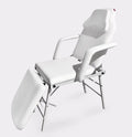 Fotel kosmetyczny składany leżanka do zabiegów - Biały