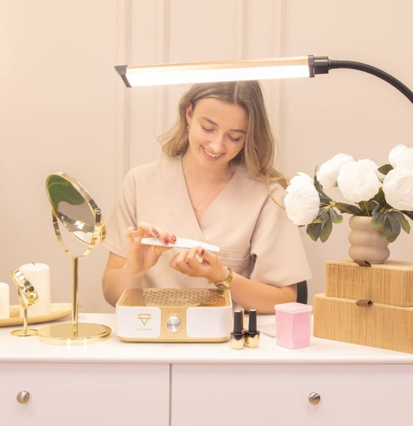 Lampa kosmetyczna biurkowa Single Star - Rose Gold - Studio Bay