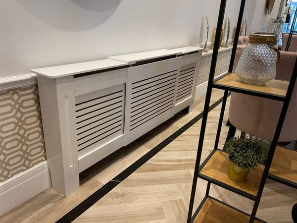 Regulowana osłona na grzejnik kaloryfer BIAŁA - Studio Bay